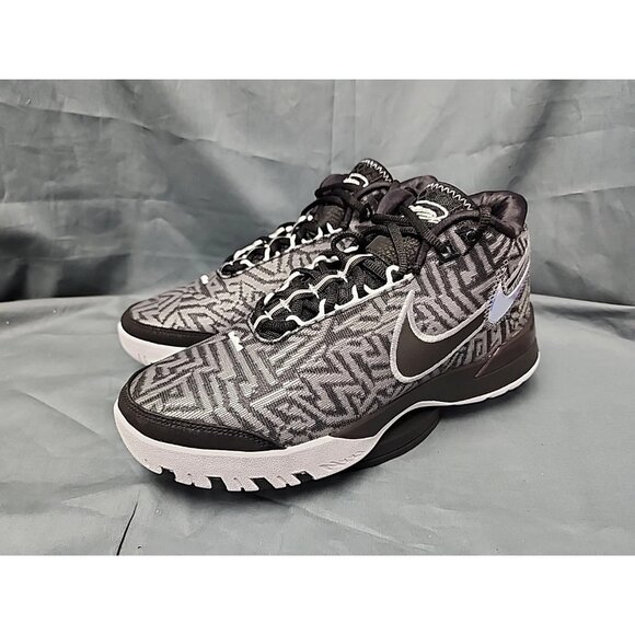 Nike Men's LeBron LBJ NXXT Genisus Sneakers Black Grey White Size 8 NEW IN BOX! - Picture 3 of 12